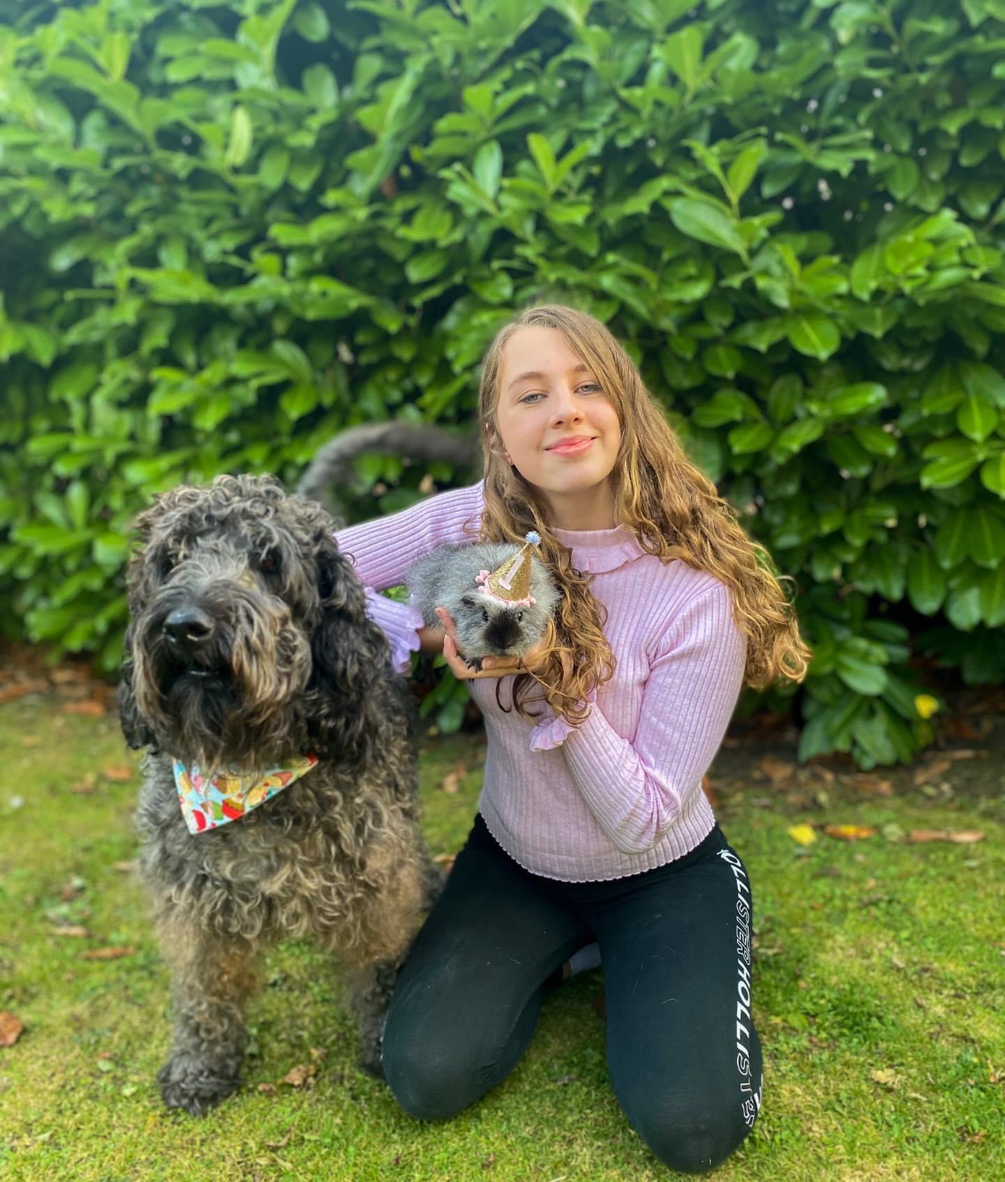 Sophie with Tess in their last picture together